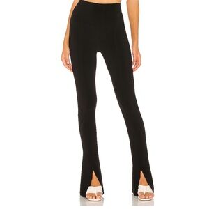 Norma Kamali black spat pant
